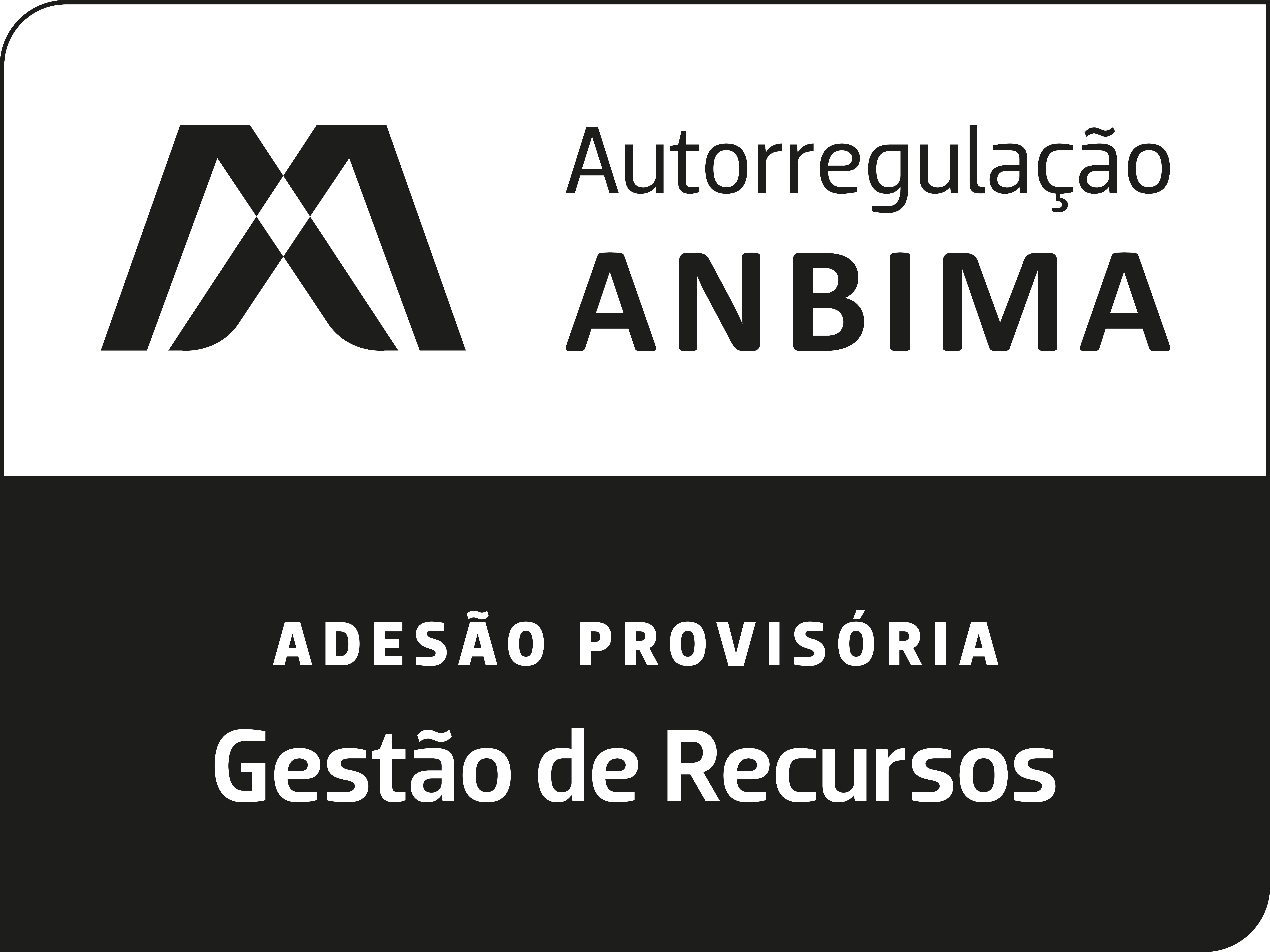 Selo ANBIMA Gestão de Recursos Adesão Provisória